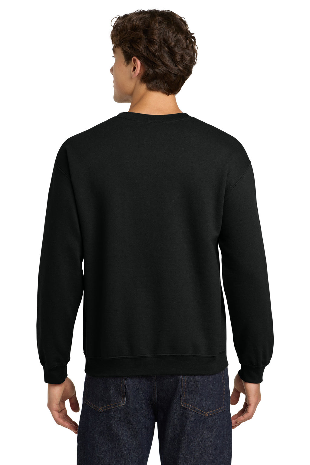 Black Gildan Heavy Blend Crewneck Sweatshirt. 18000
