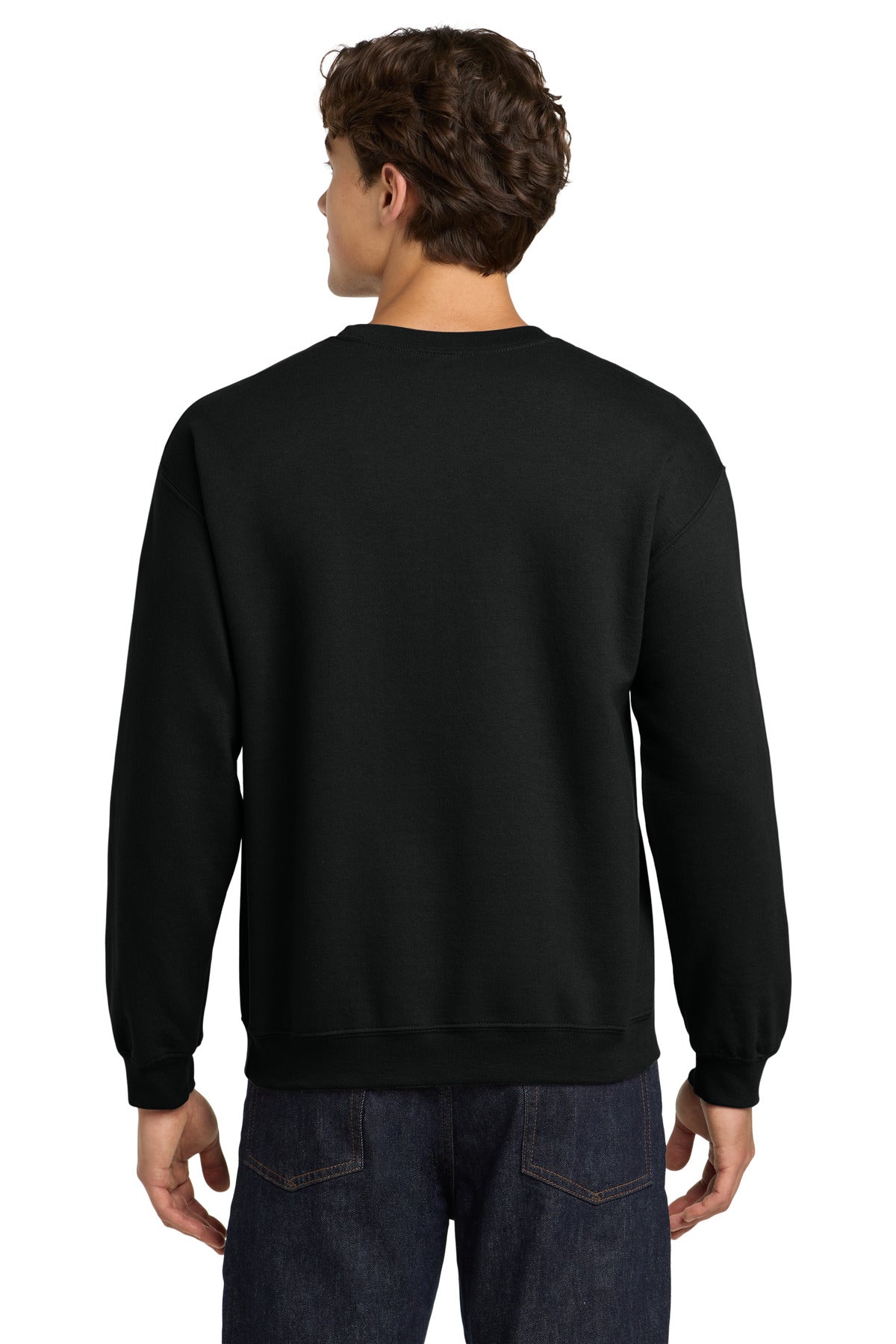 Black Gildan Heavy Blend Crewneck Sweatshirt. 18000