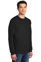 Black Gildan - Ultra Cotton 100% US Cotton Long Sleeve T-Shirt. G2400