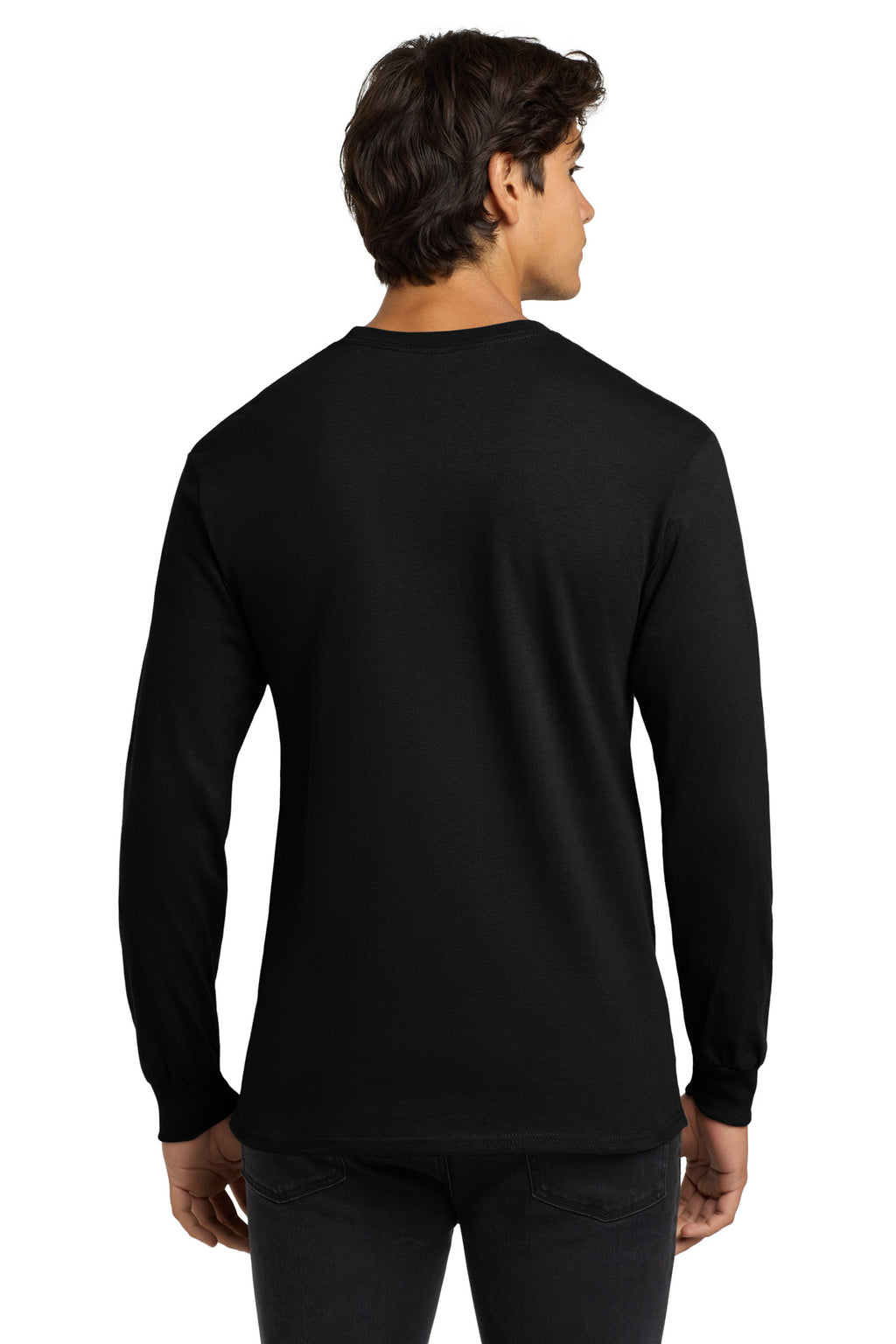 Black Gildan - Ultra Cotton 100% US Cotton Long Sleeve T-Shirt. G2400