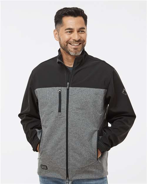 Black Heather/ Black Motion Soft Shell Jacket - 5350