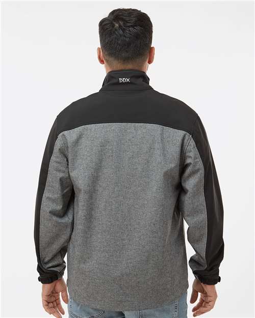 Black Heather/ Black Motion Soft Shell Jacket - 5350