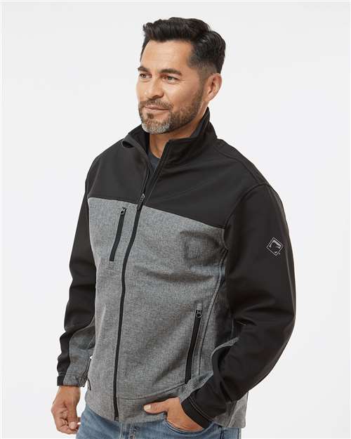 Black Heather/ Black Motion Soft Shell Jacket - 5350