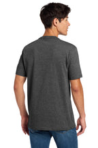 Black Heather New Era Heritage Blend Crew Tee. NEA100