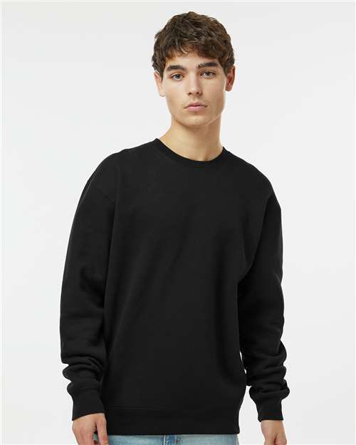 Black Heavyweight Crewneck Sweatshirt - IND3000