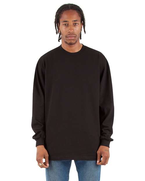 Black Max Heavyweight Long Sleeve T-Shirt - SHMHLS