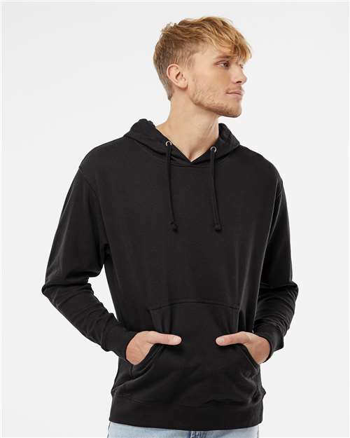 Black Midweight Hooded Sweatshirt - SS4500