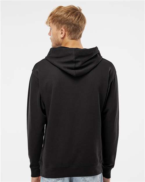 Black Midweight Hooded Sweatshirt - SS4500