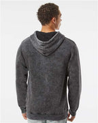 Black Midweight Mineral Wash Hooded Sweatshirt - PRM4500MW