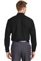 Black Red Kap Long Sleeve Industrial Work Shirt. SP14