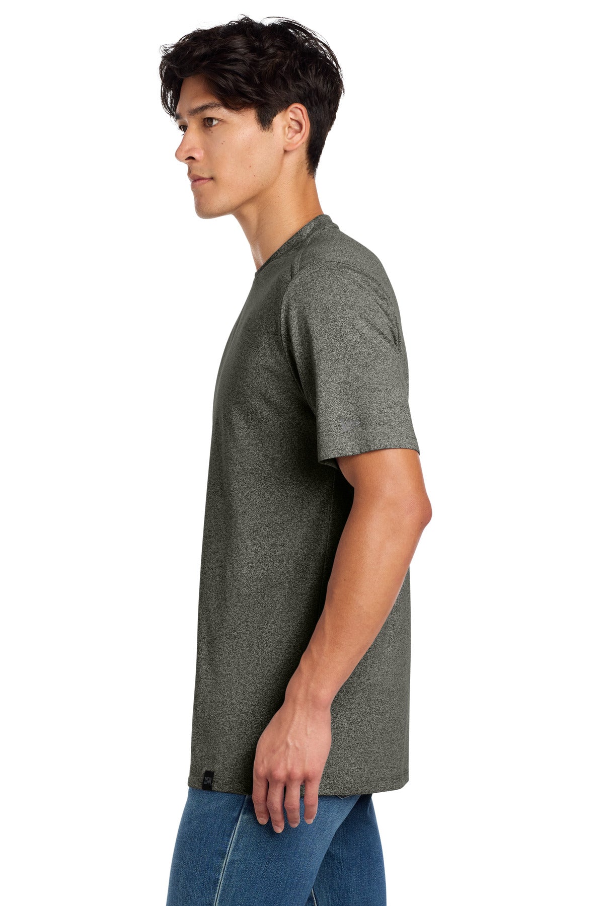 Black Twist New Era Heritage Blend Crew Tee. NEA100