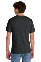 BlkHthr Port & Co Easy Cotton Tee PC43