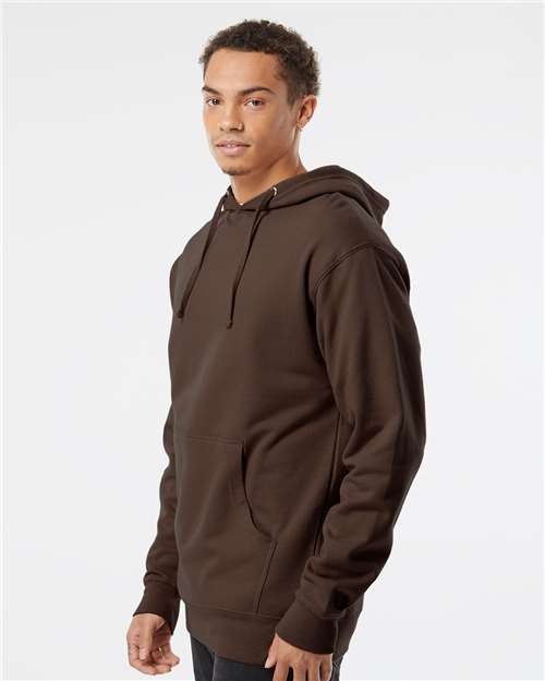 Brown Midweight Hooded Sweatshirt - SS4500