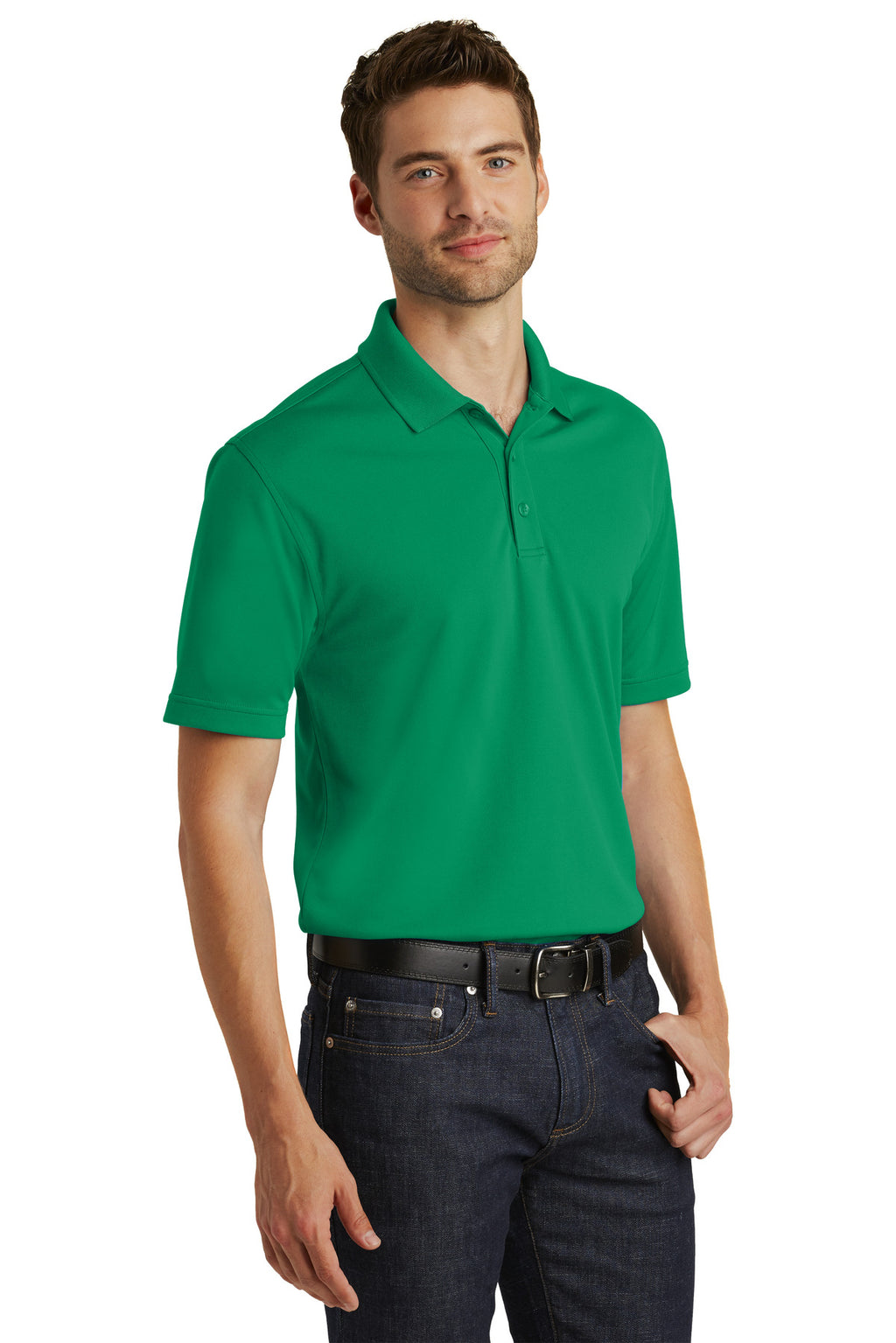 Brt Kelly Grn Port Authority Dry Zone UV Micro-Mesh Polo. K110