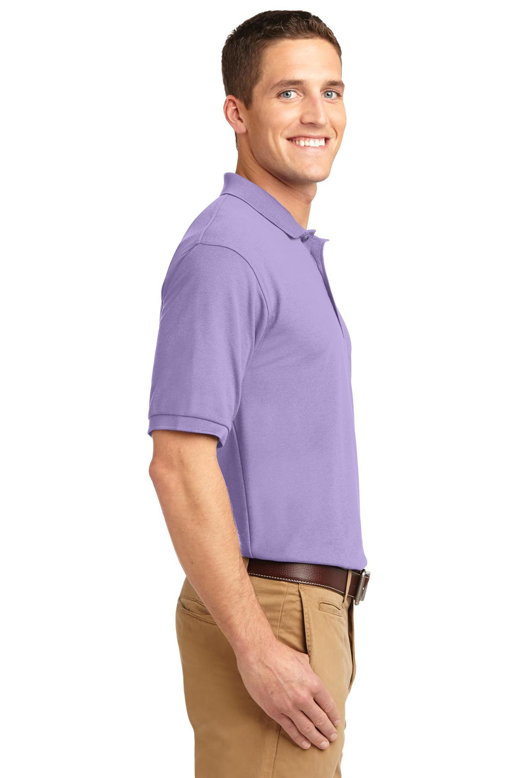 Brt Lavender Port Authority Silk Touch Polo K500