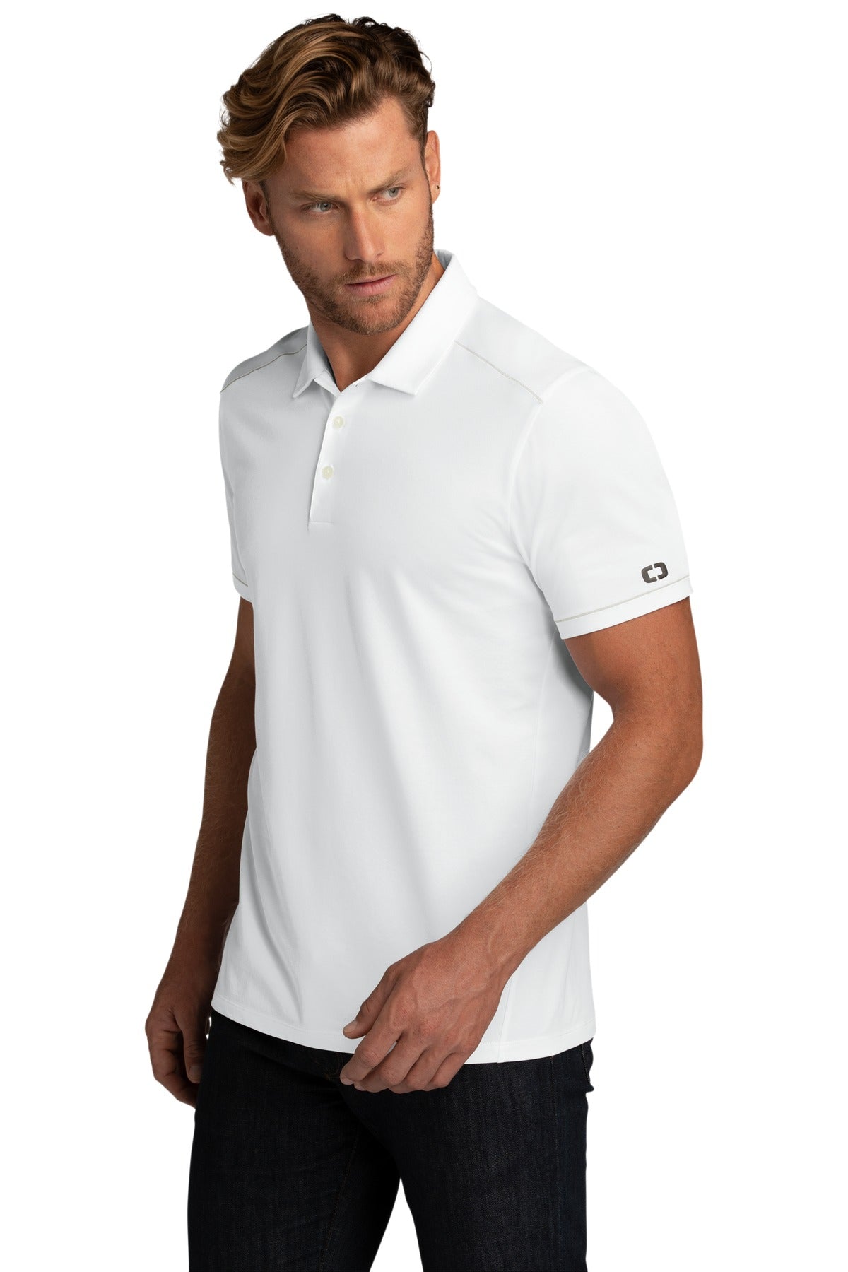 BrtWhite OGIO Code Stretch Polo. OG146
