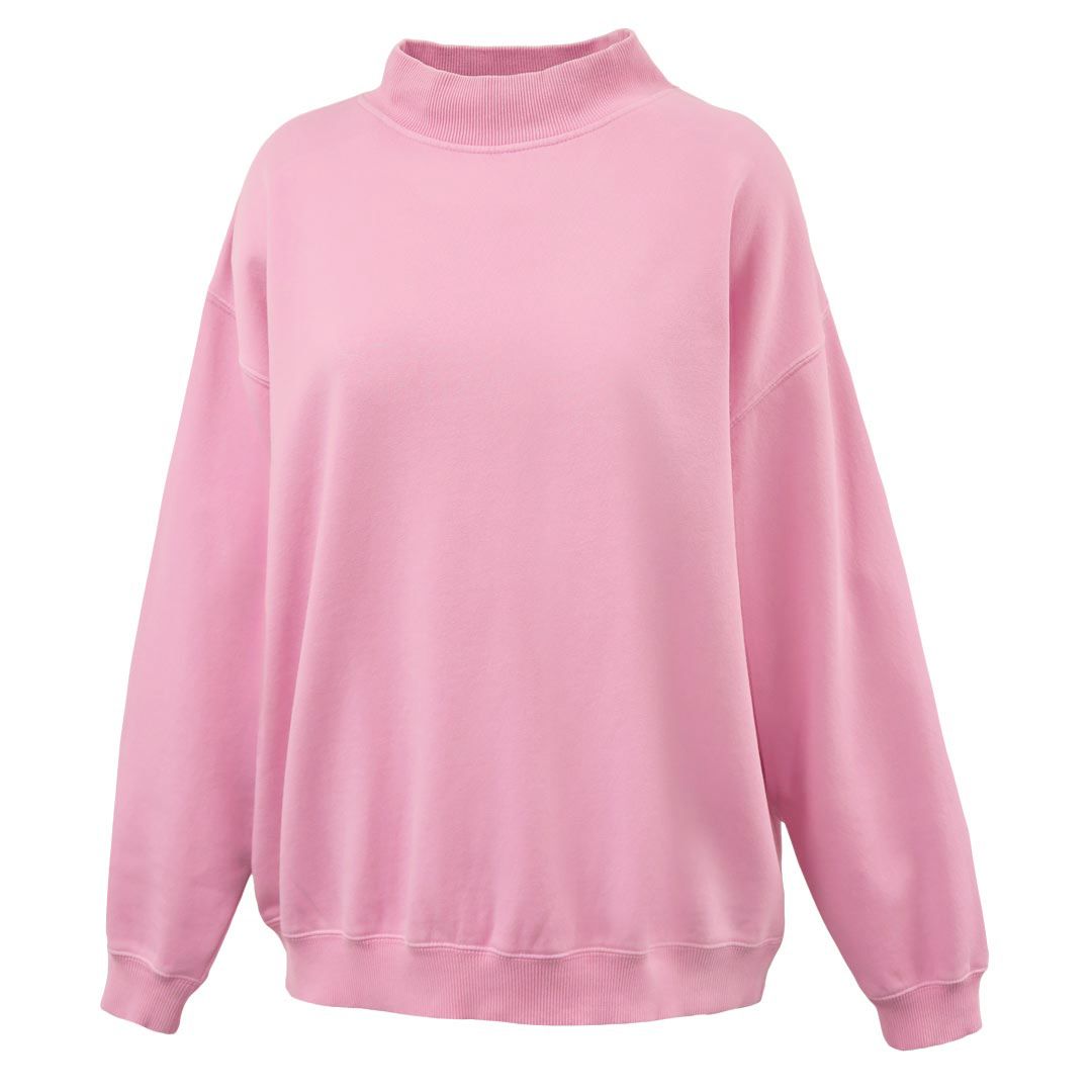 Petal Pink Saltwash Mockneck