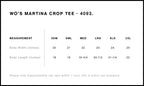 Wo's Martina Crop Tee | 4093  grouped