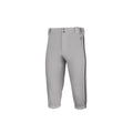 Grey/Black Youth Stock PTS Baseball Piped Knicker Pant