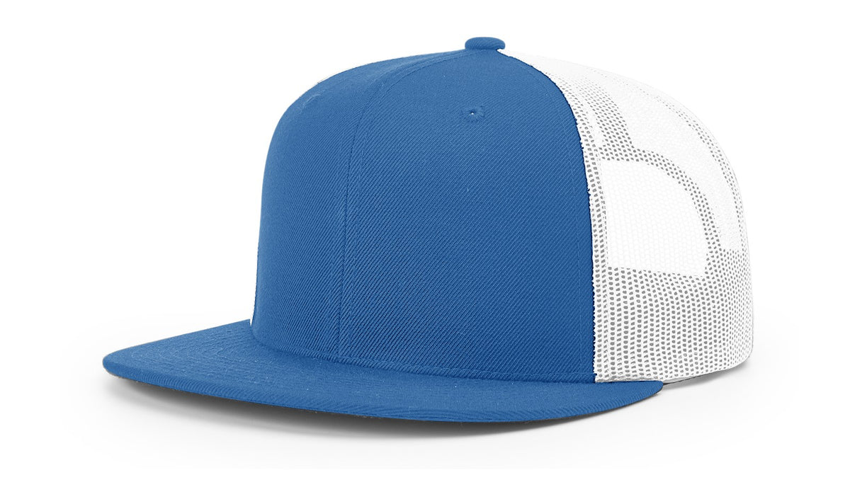 Royal/White ACRYLIC-WOOL BLEND TRUCKER