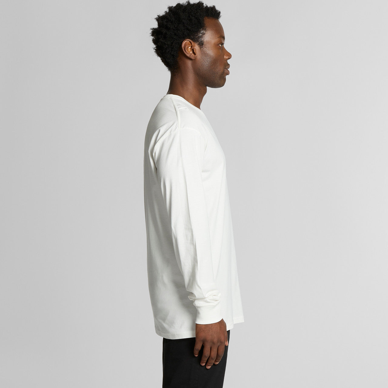 Left View of  Staple Organic L/S Tee | 5020G  grouped