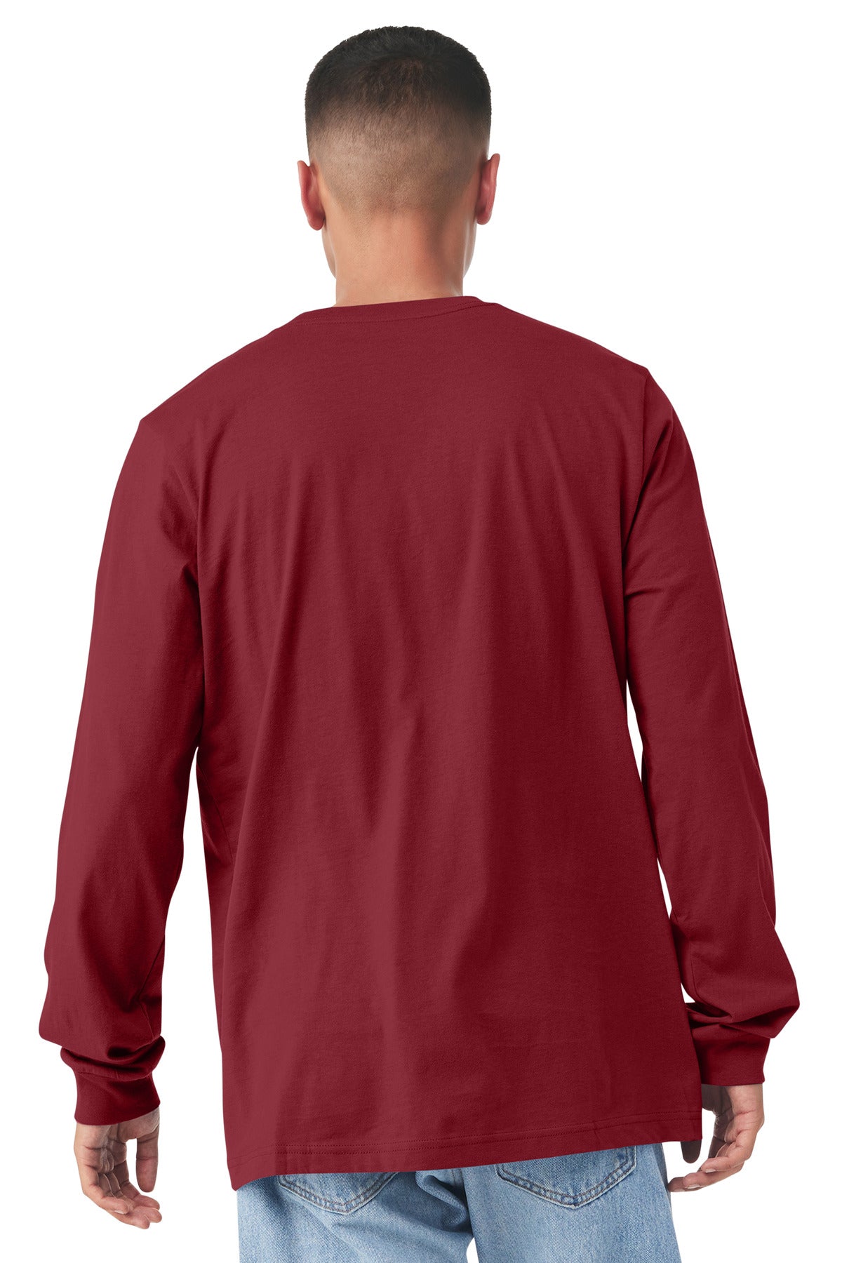 Cardinal BELLA+CANVAS Unisex Jersey Long Sleeve Tee. BC3501