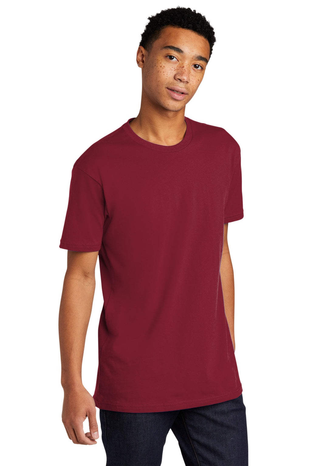 Cardinal Next Level Apparel Adult Cotton Tee. NL3600