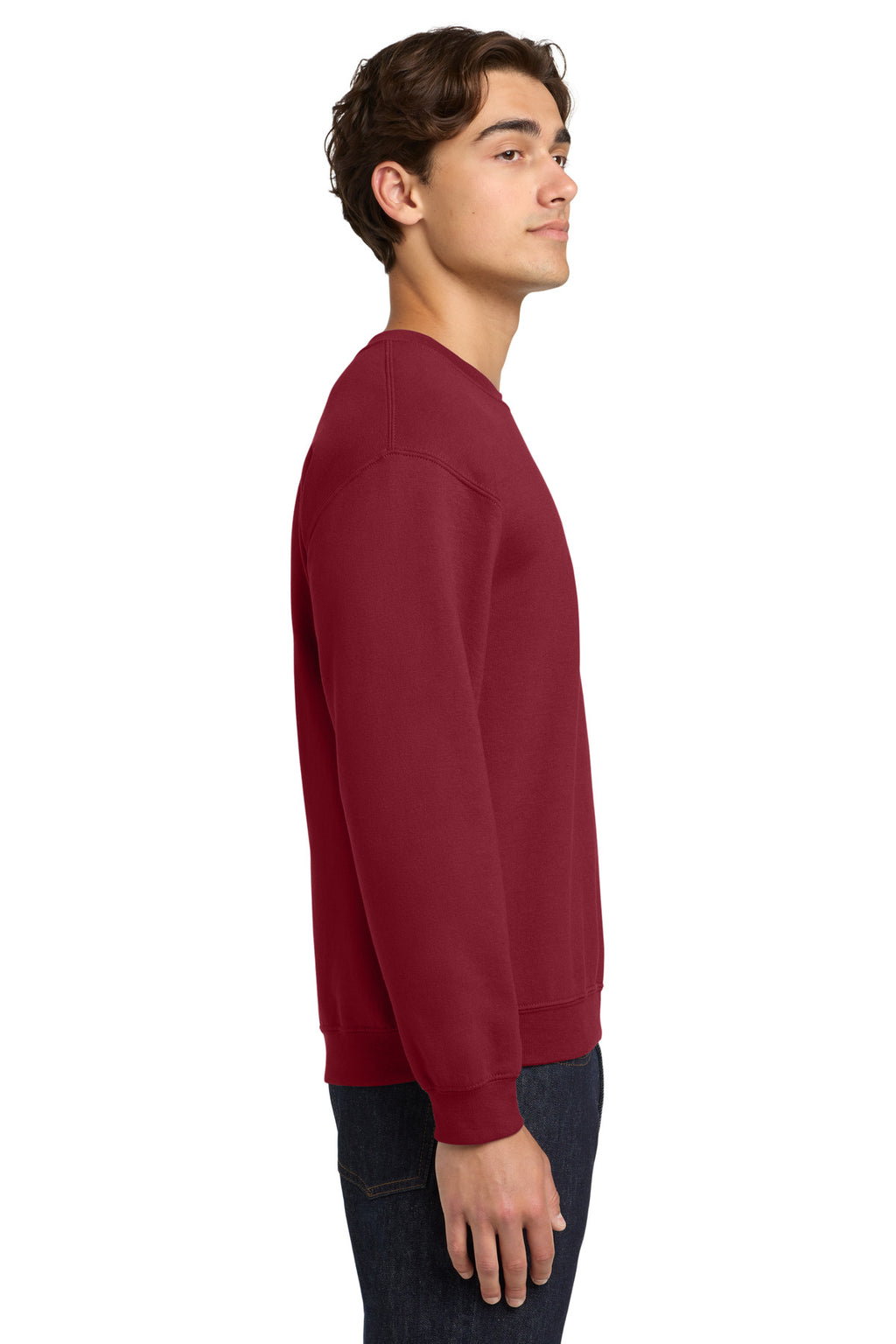 Cardinal Red Gildan Heavy Blend Crewneck Sweatshirt. 18000
