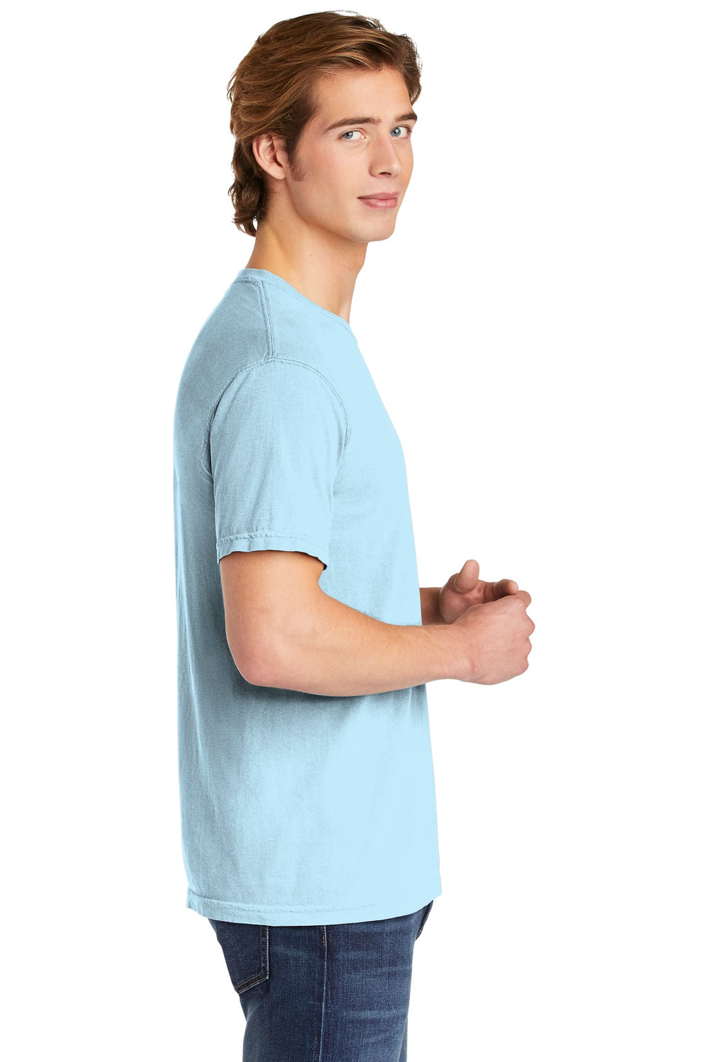 Chambray COMFORT COLORS Heavyweight Ring Spun Tee. 1717