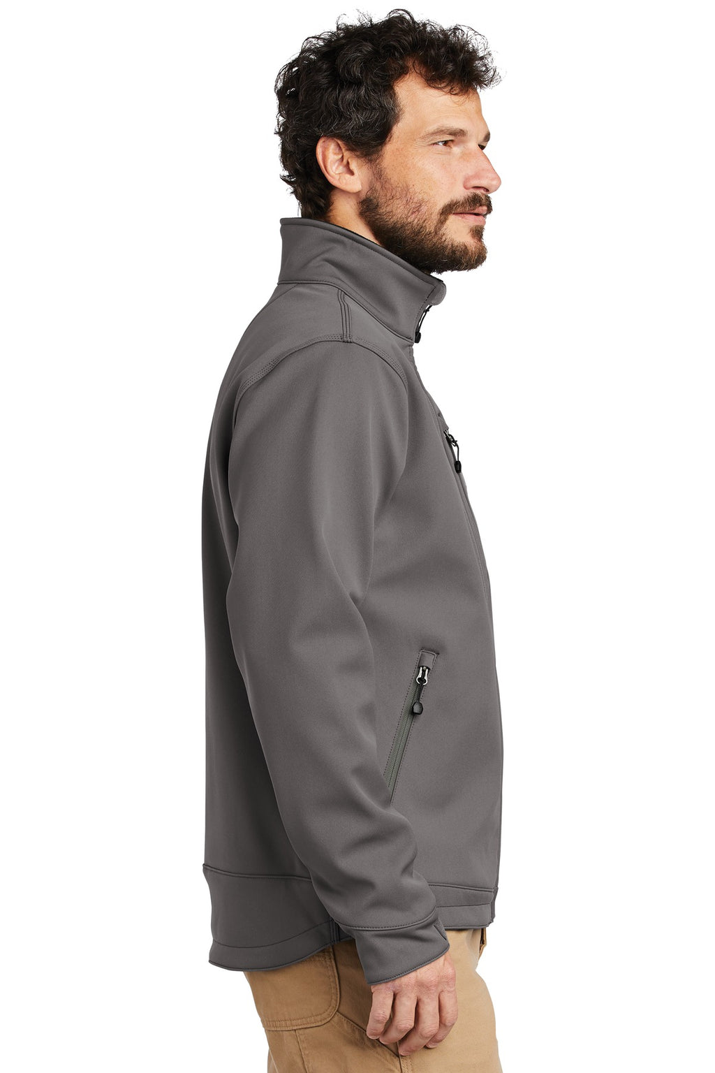 Charcoal Carhartt Crowley Soft Shell Jacket. CT102199