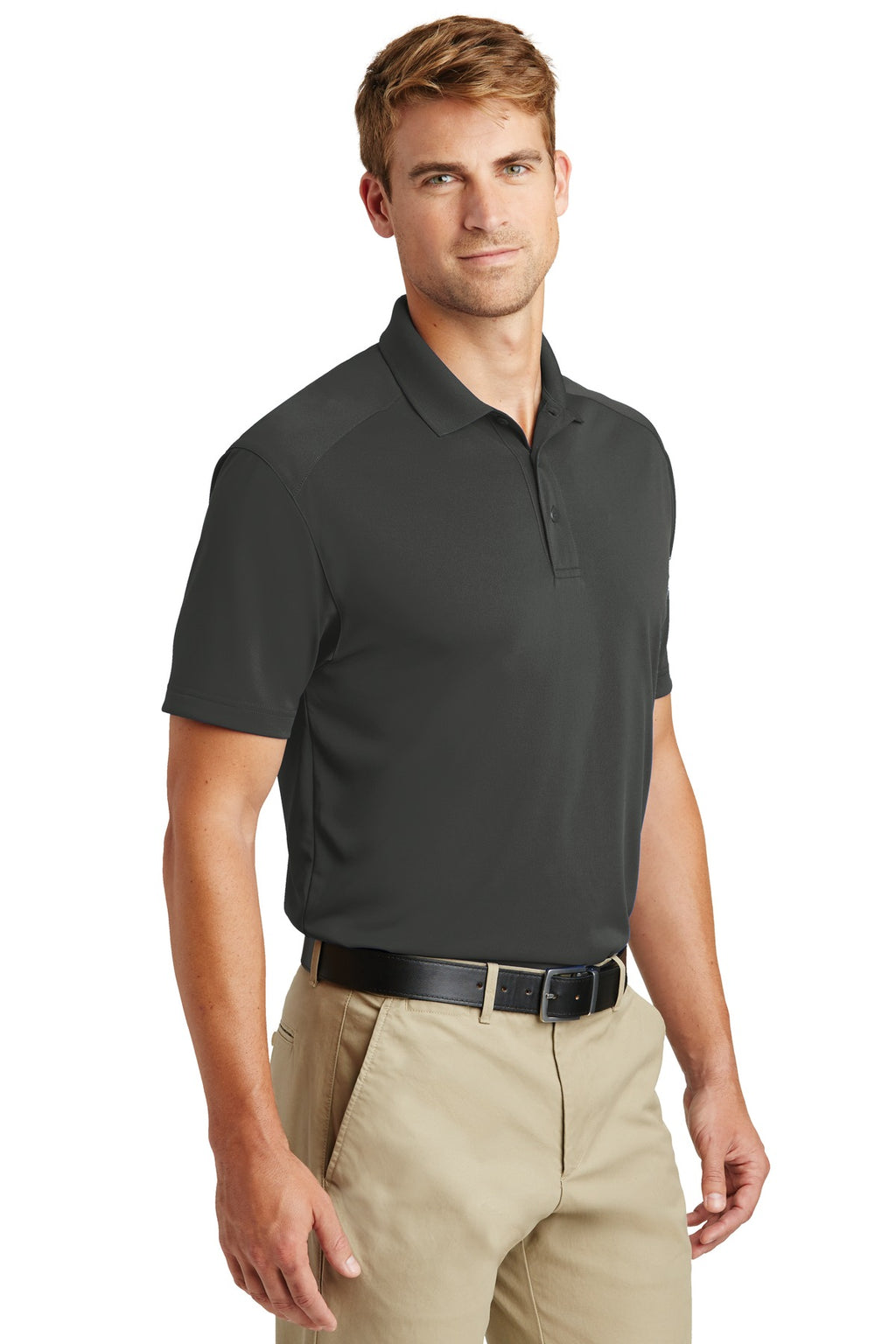 Charcoal CornerStone Select Lightweight Snag-Proof Polo. CS418