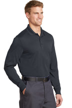 Charcoal CornerStone Select Snag-Proof Long Sleeve Polo. CS412LS