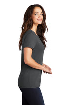Charcoal District Women's Perfect Tri Tee. DM130L