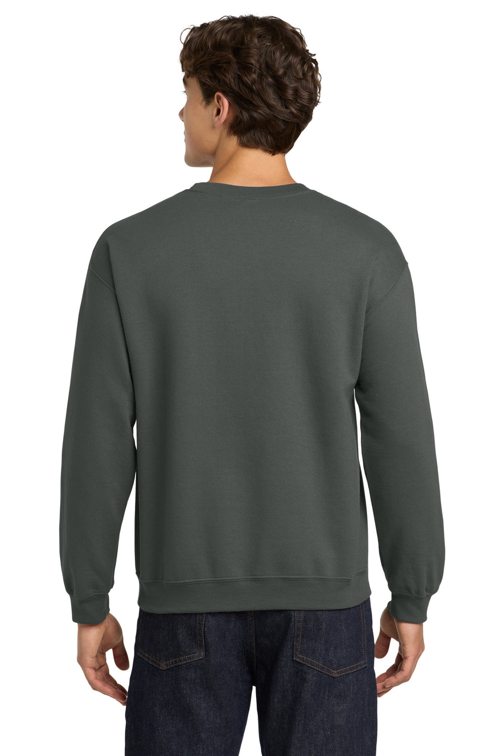 Charcoal Gildan Heavy Blend Crewneck Sweatshirt. 18000