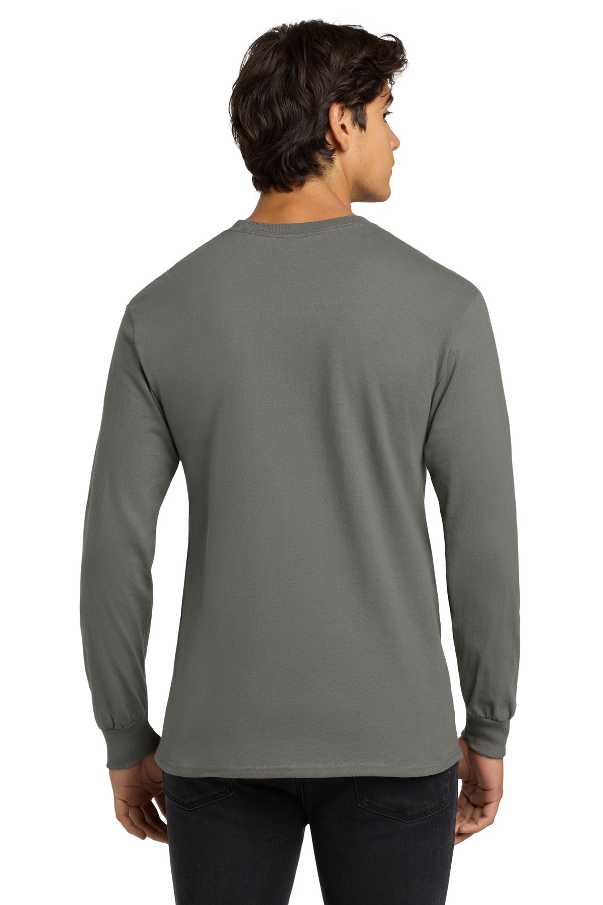 Charcoal Gildan - Ultra Cotton 100% US Cotton Long Sleeve T-Shirt. G2400