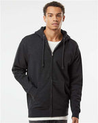Charcoal Heather Heavyweight Full-Zip Hooded Sweatshirt - IND4000Z