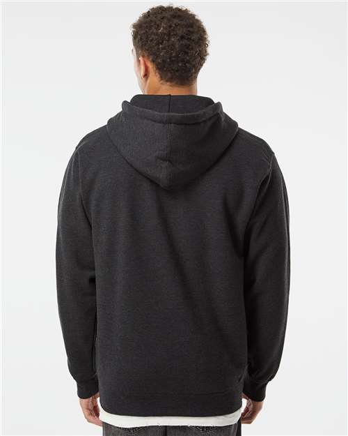Charcoal Heather Heavyweight Full-Zip Hooded Sweatshirt - IND4000Z
