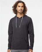 Charcoal Heather Icon Lightweight Loopback Terry Hooded Sweatshirt - SS1000