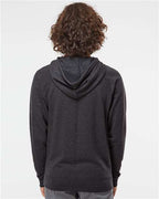 Charcoal Heather Icon Lightweight Loopback Terry Hooded Sweatshirt - SS1000