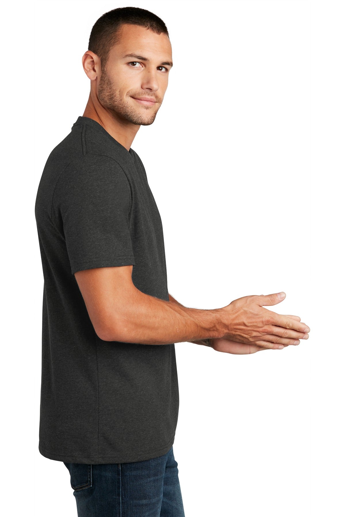 Charcoal Hthr District Re-Tee DT8000