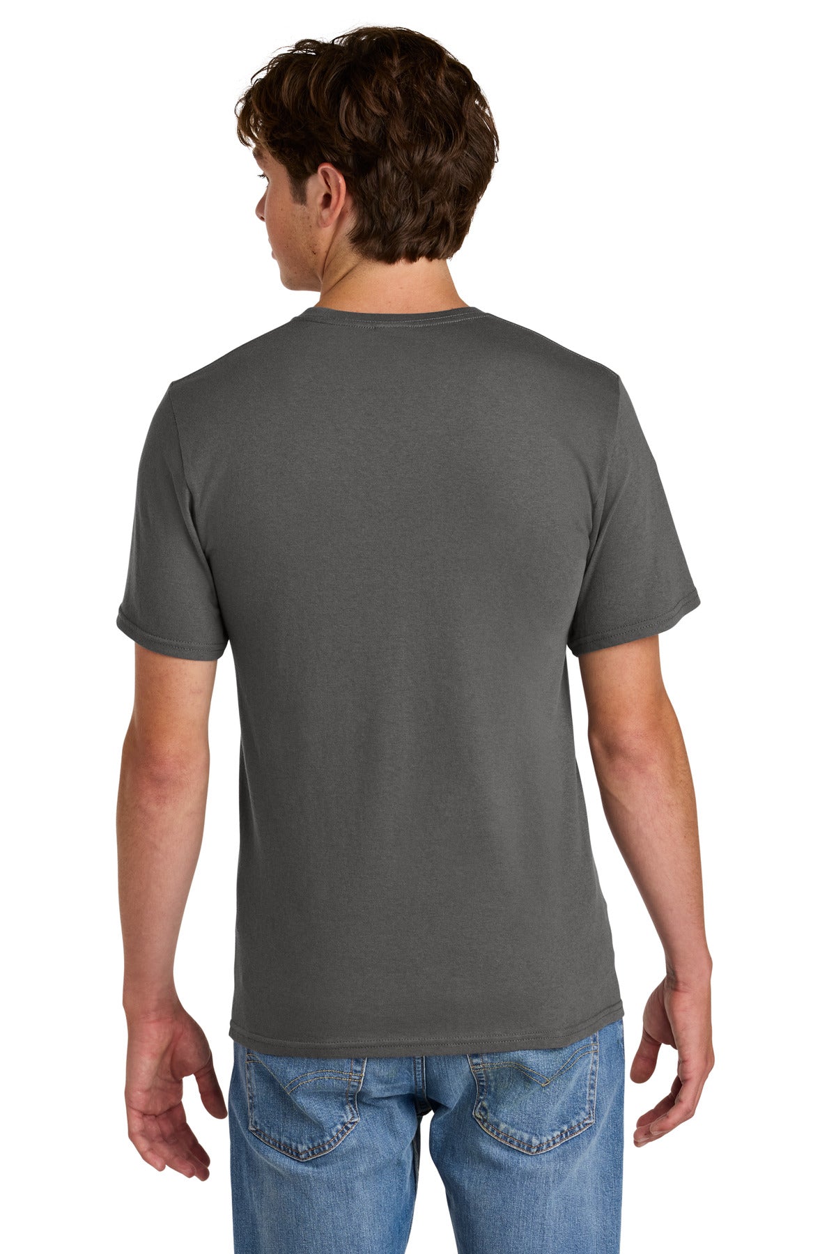 Charcoal Port & Co Easy Cotton Tee PC43