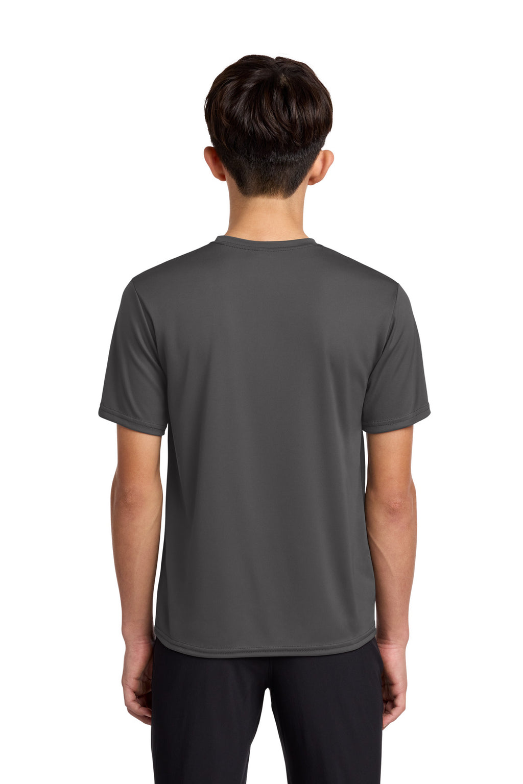 Charcoal Port & Co Youth Performance Tee. PC380Y