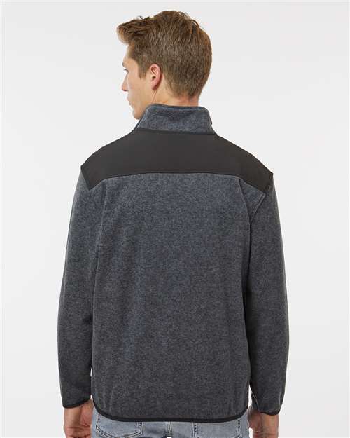 Charcoal Ranger Melange Fleece Pullover - 7353