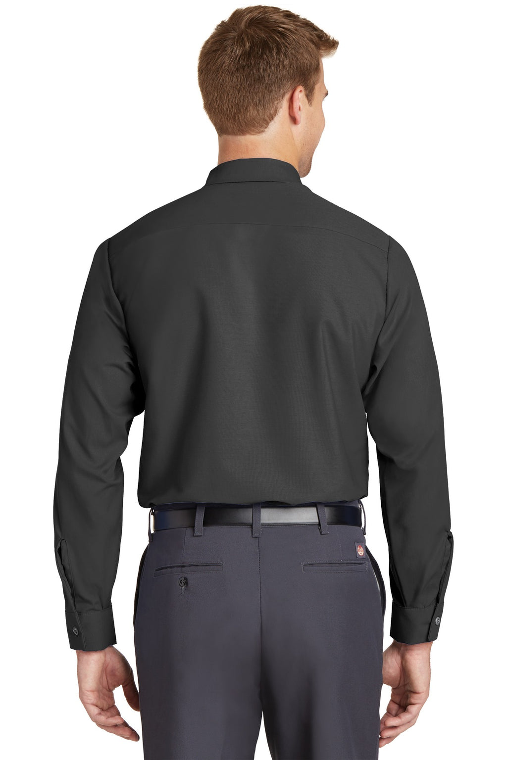Charcoal. Red Kap Long Sleeve Industrial Work Shirt. SP14