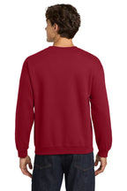 Cherry Red Gildan Heavy Blend Crewneck Sweatshirt. 18000