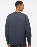 Classic Navy Heather Midweight Crewneck Sweatshirt - SS3000