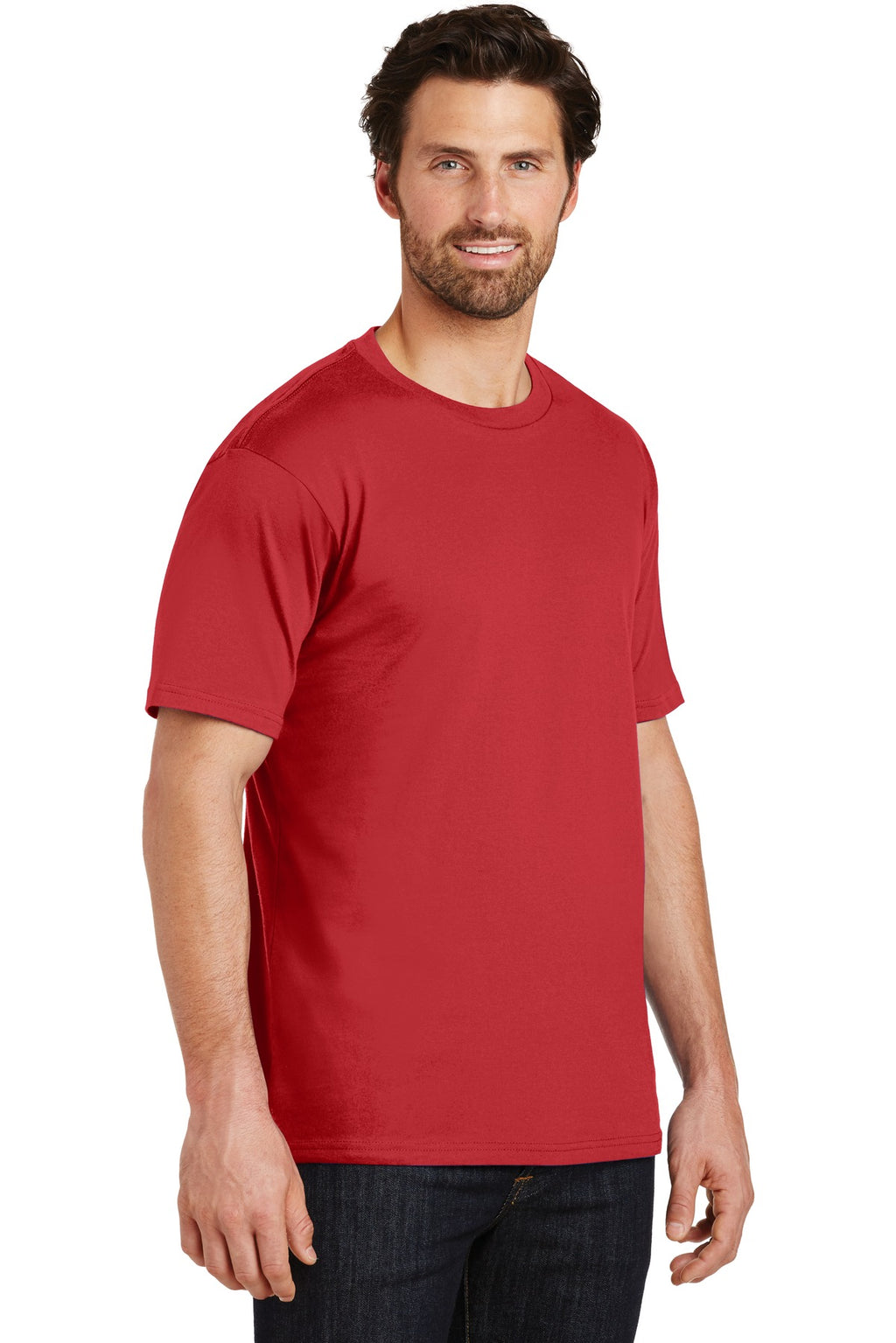 Classic Red District Perfect Weight Tee. DT104