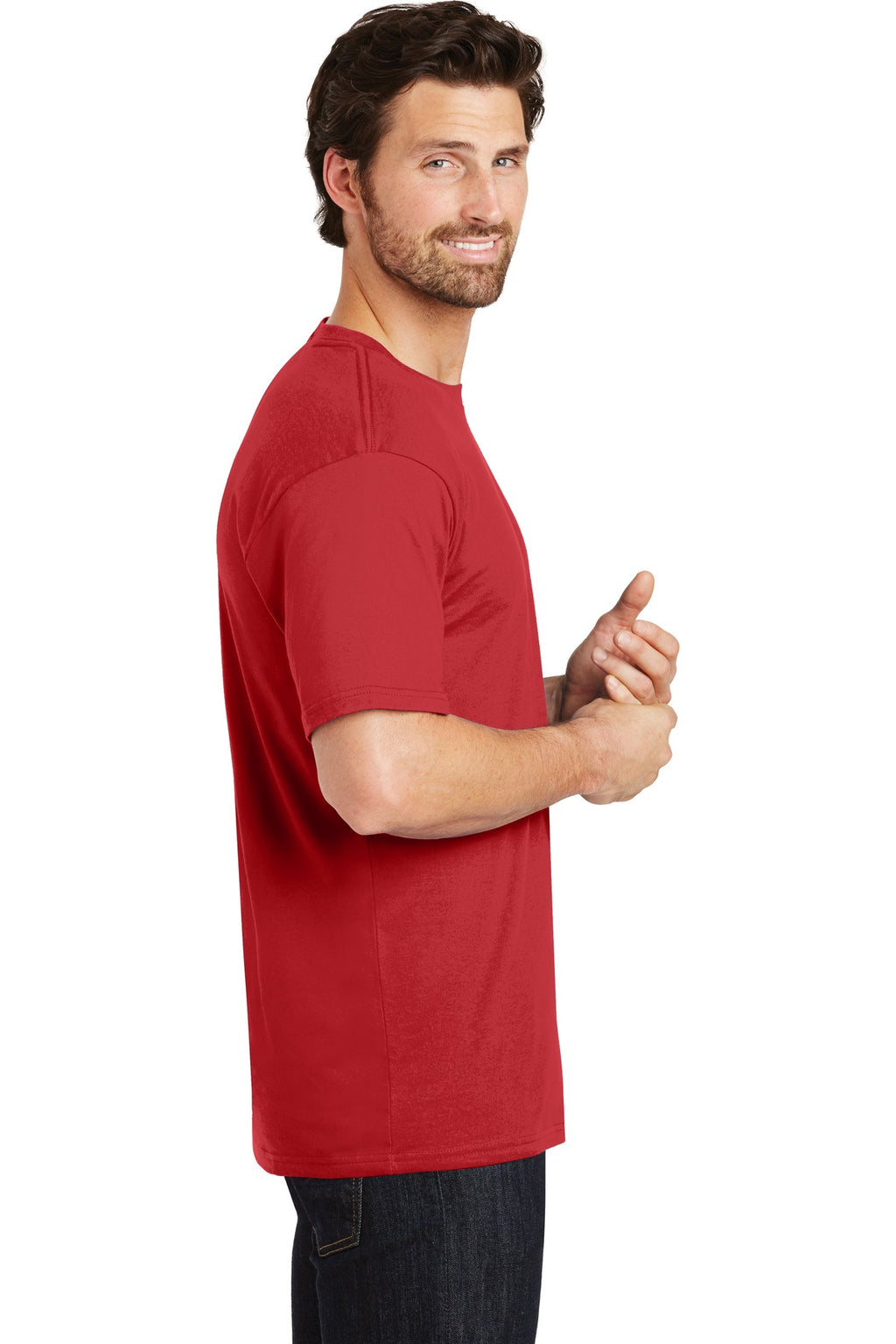 Classic Red District Perfect Weight Tee. DT104