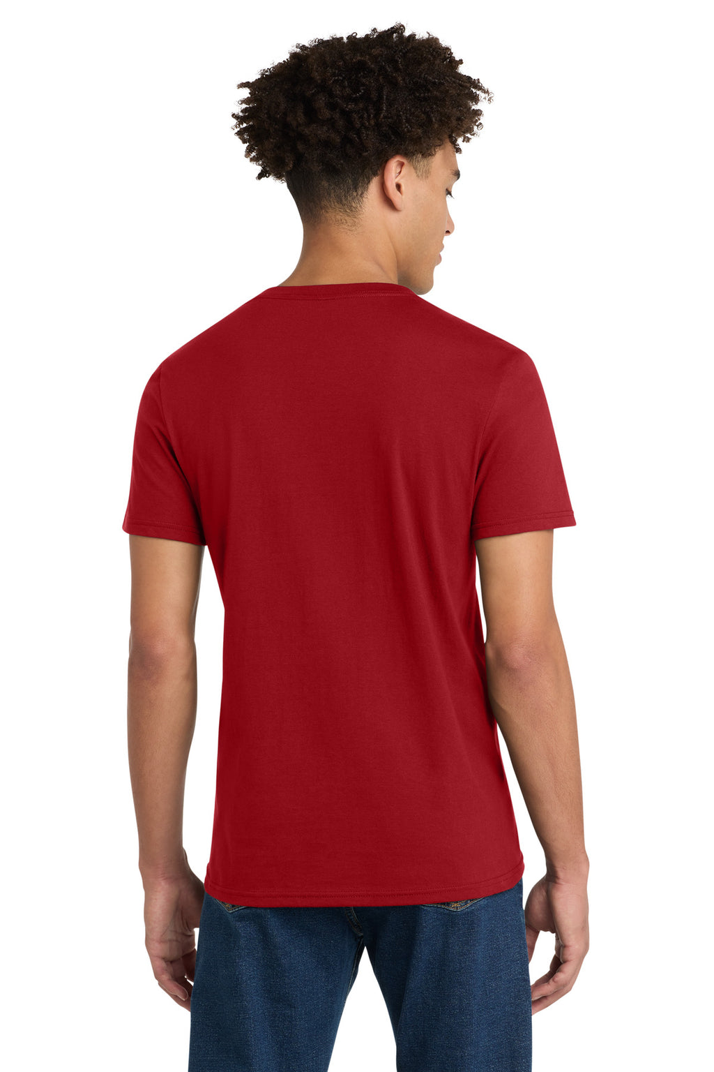 Classic Red District Very Important Tee V-Neck. DT6500