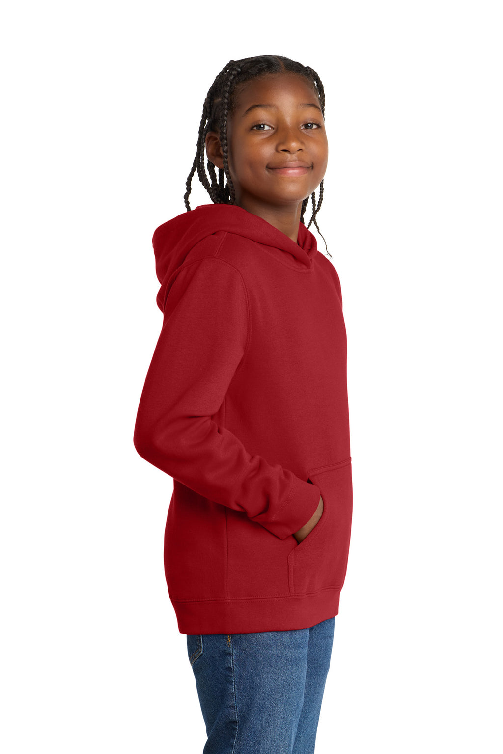 Classic Red District Youth V.I.T. Fleece Hoodie DT6100Y
